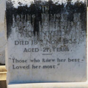 KLEINVELDT Julia Lothering -1935