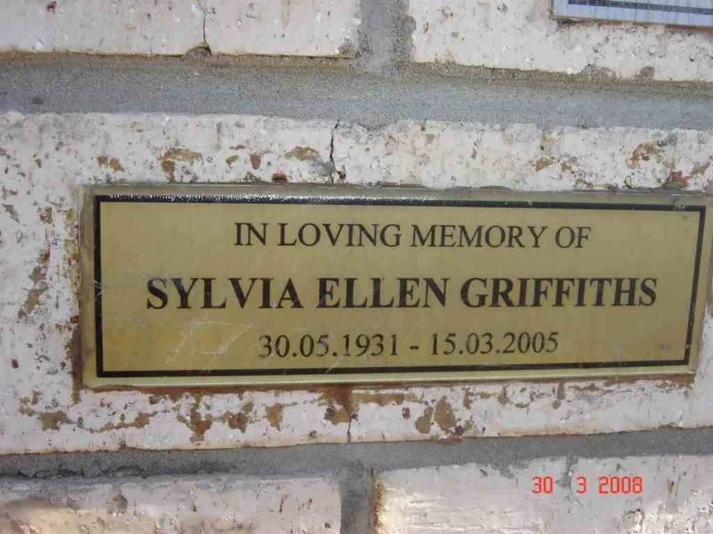 GRIFFITHS Sylvia Ellen 1931-2005