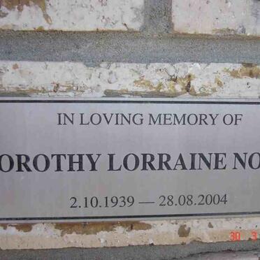 NORTH Dorothy Lorraine 1939-2004