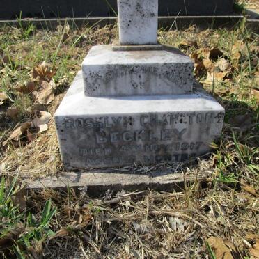 BECKLEY Rosslyn Charlton -1917