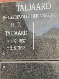 TALJAARD H.F. 1937-2018