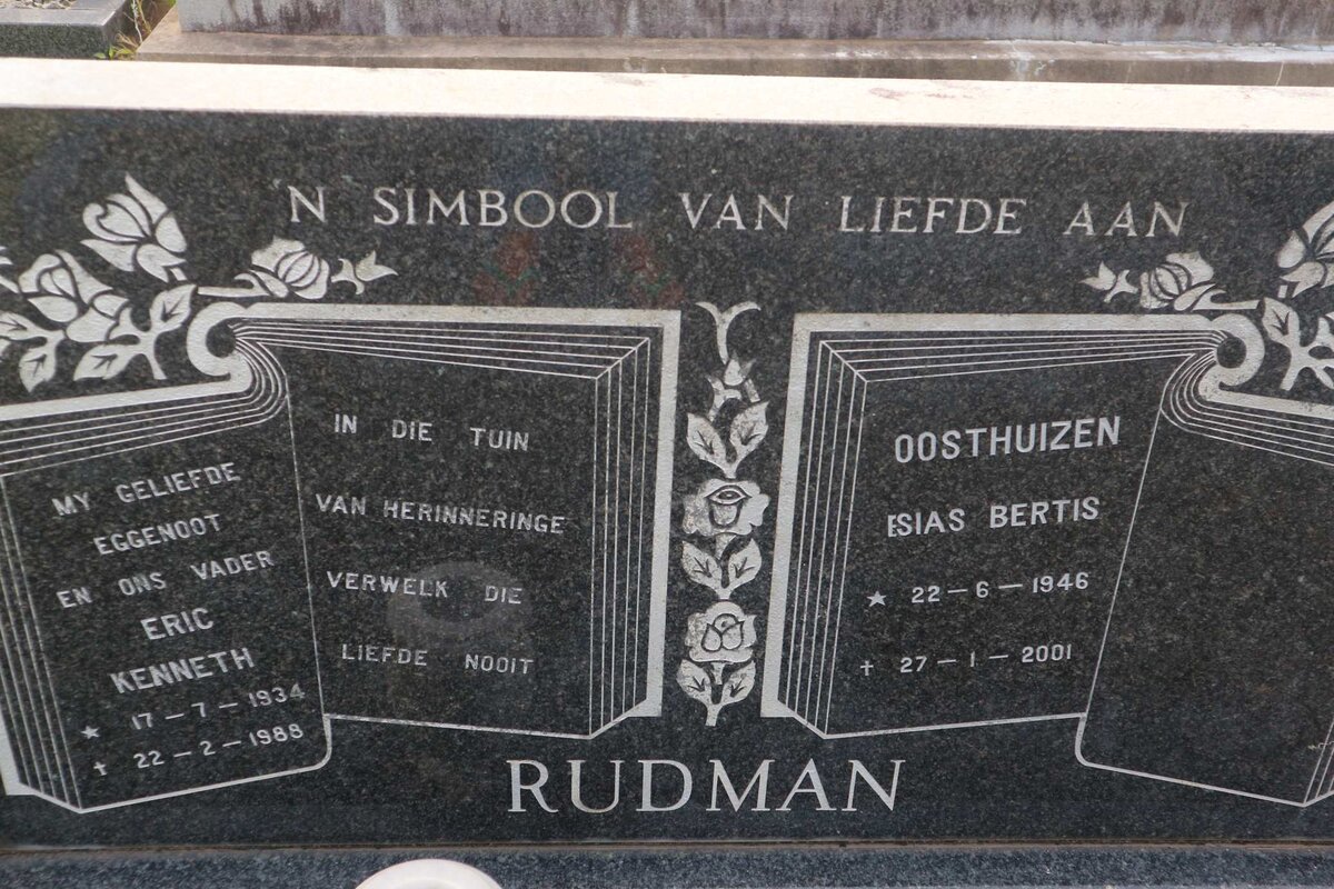 RUDMAN Eric Kenneth 1934-1988 :: OOSTHUIZEN Isias Bertis 1946-2001