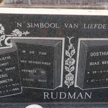 RUDMAN Eric Kenneth 1934-1988 :: OOSTHUIZEN Isias Bertis 1946-2001