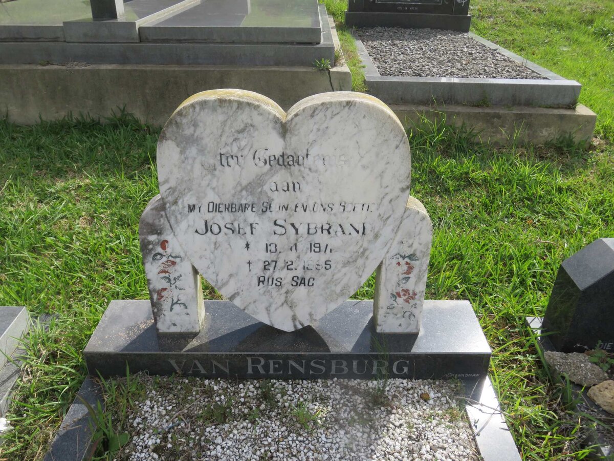 RENSBURG Josef Sybrand, van 1971-19?5