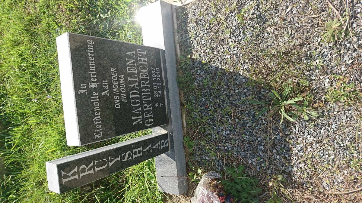 KRUYSHAAR Magdalena Gertbrecht 1937-2010