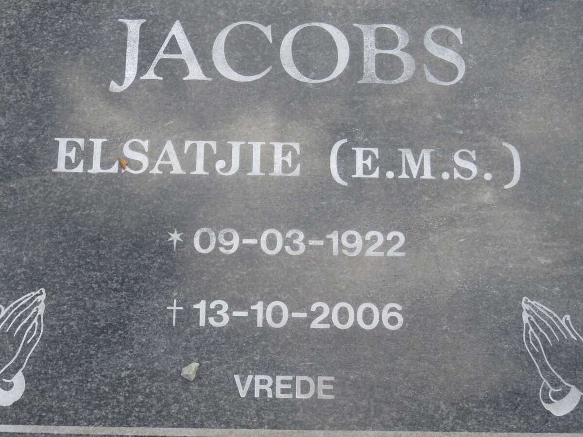 JACOBS E.M.S. 1922-2006