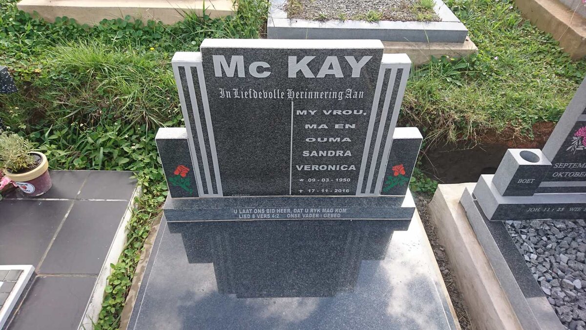 McKAY Sandra Veronica 1950-2016