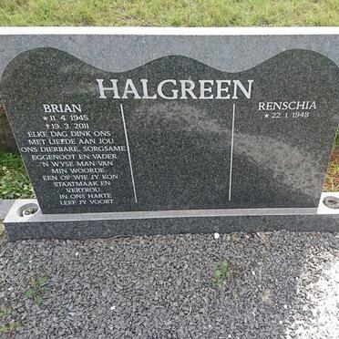 HALGREEN Brian 1945-2011 &amp; Renschia 1948-