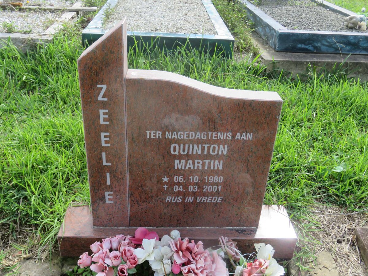 ZEELIE Quinton Martin 1980-2001