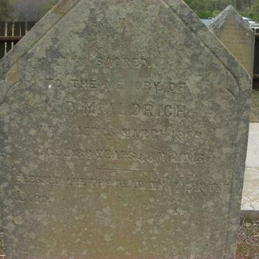 ALDRICH M.D.M.  -1889