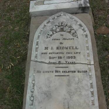 KIDWELL M.A. -1903