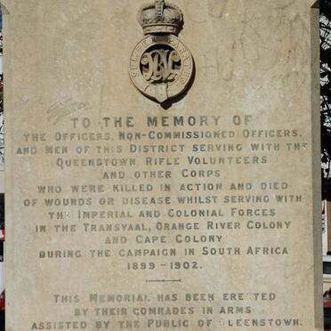 2. Queenstown War Memorial 1899-1902