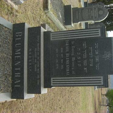 BLUMENTHAL Israel 1910-1974