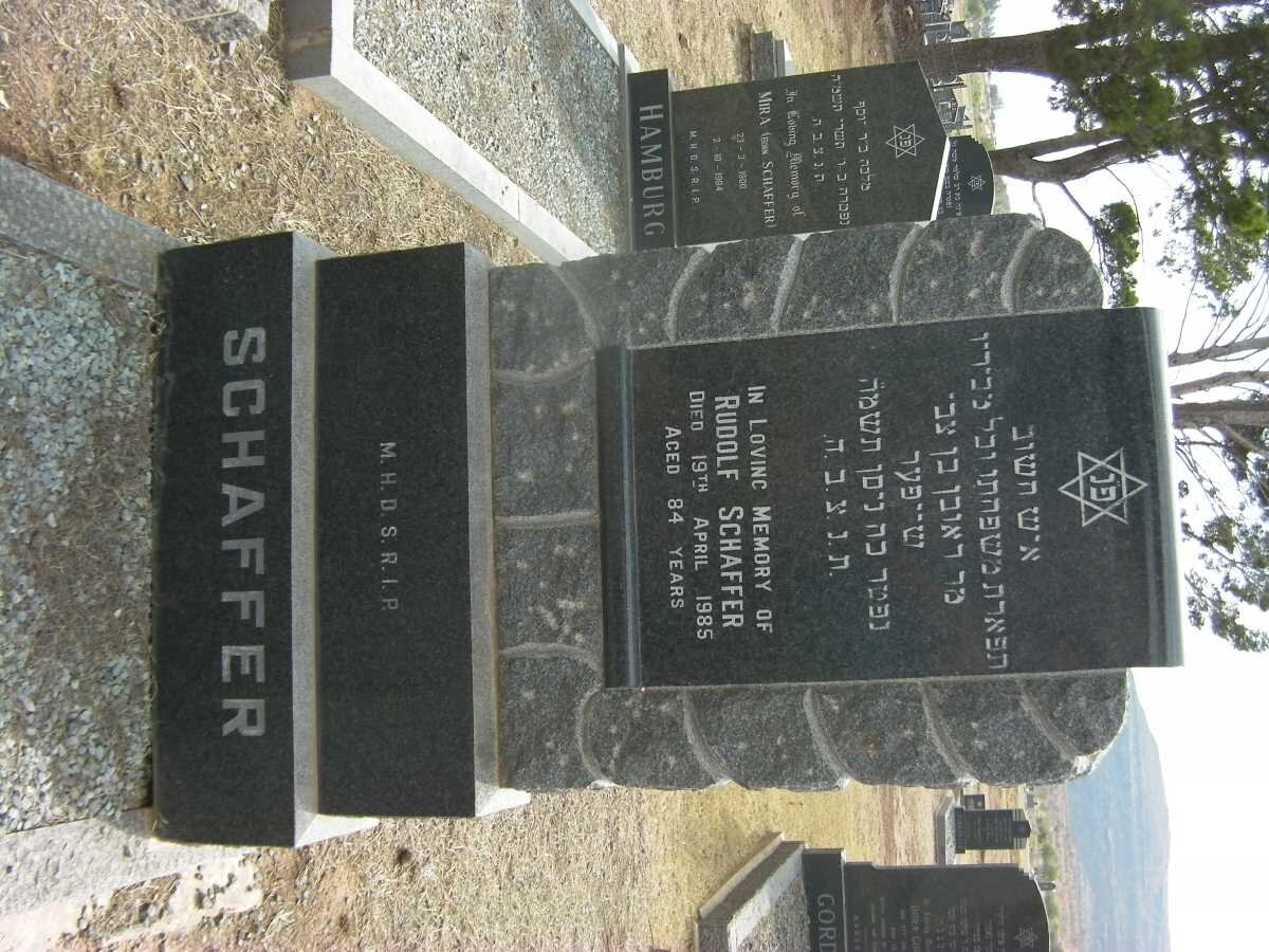 SCHAFFER Rudolf -1985