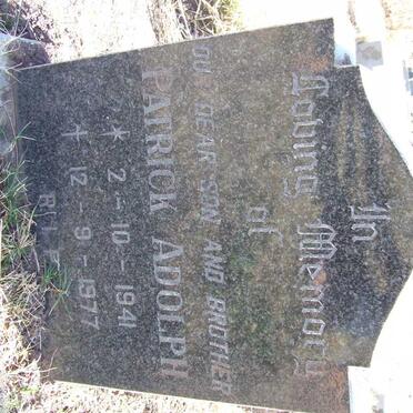 ADOLPH Patrick 1941-1977