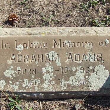 ADAMS Abraham 1887-1950