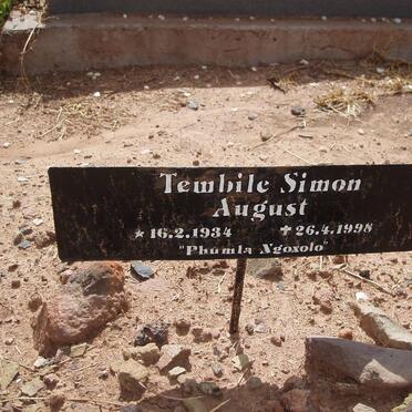 AUGUST Tembile Simon 1934-1998