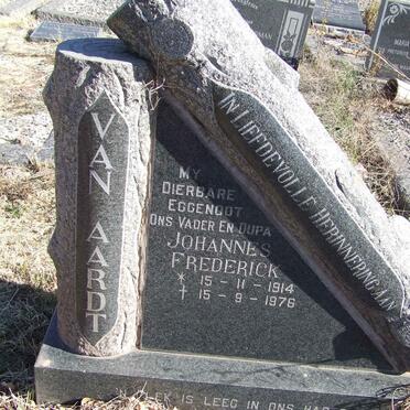 AARDT Johannes Frederick, van 1914-1976 
