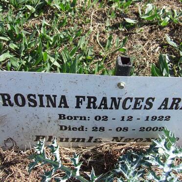ARENDS Rosina Frances 1922-2009