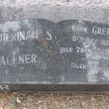 ALLNER Gottlieb K.G. 1890-1965 &amp; Catherina F.S. GREEF 1894-1964