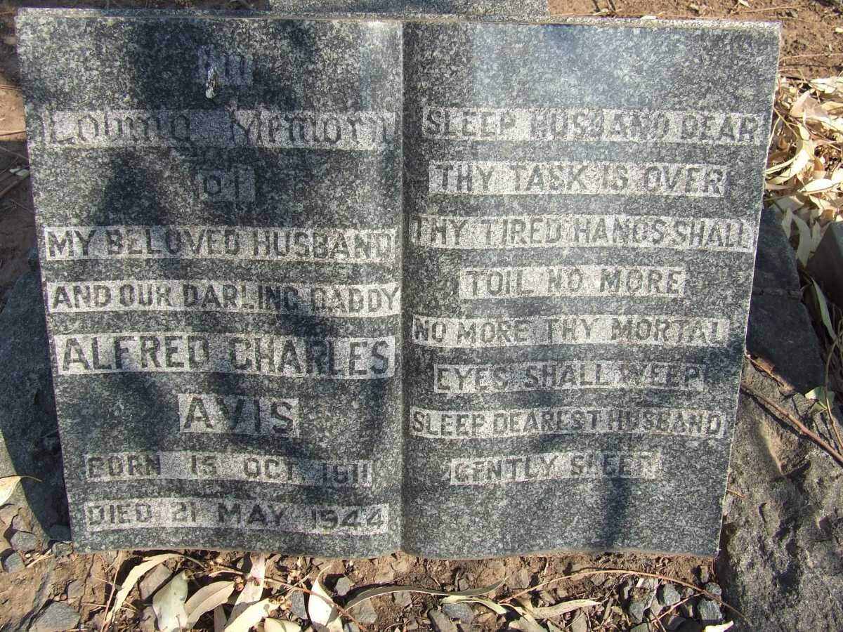 AVIS Alfred Charles 1911-1944