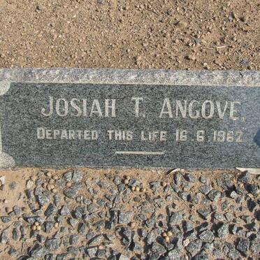ANGOVE Josiah T. -1962