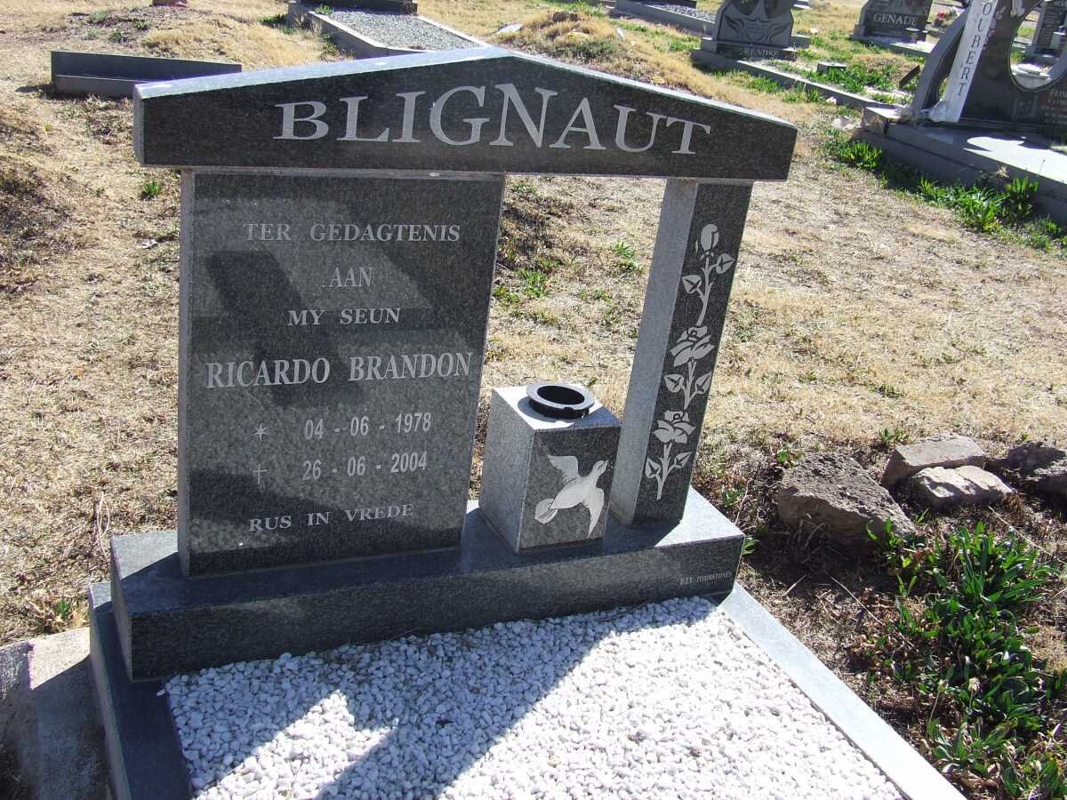 BLIGNAUT Ricardo Brandon 1978-2004