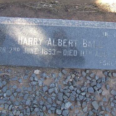 BALL Harry Albert 1893-1958 &amp; Maria Aletta 1892-1965 