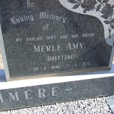 RUSHMERE Merle Amy nee BREETZKE 1948-1972