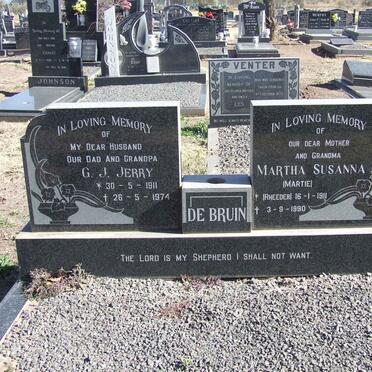 BRUIN G.J., de 1911-1974 &amp; Martha Susanna RHEEDER 1911-1990