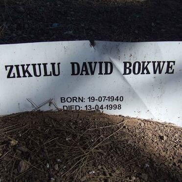 BOKWE Zikulu David 1940-1998