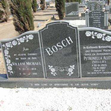 BOSCH Willem Michael 1924-1990 &amp; Petronella Aletta 1925-2007