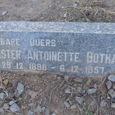 BOTHA Reuben Grandeur 1888-1956 &amp; Hester Antoinette 1898-1957 