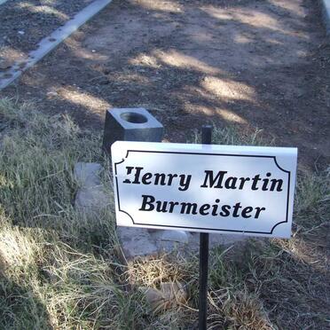BURMEISTER Henry Martin