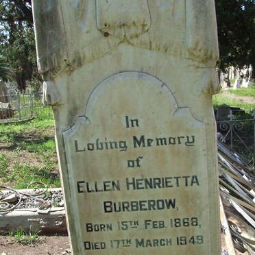 BURBEROW Ellen Henrietta 1868-1949