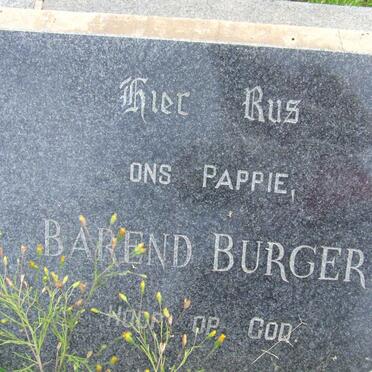 BURGER Barend
