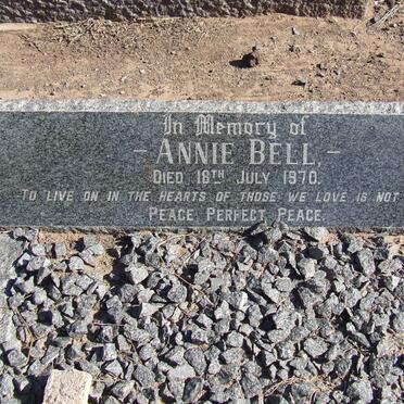 BELL Douglas William 1919-1995 &amp; Annie -1970