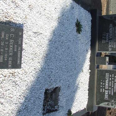 BEKKER Stephanus 1894-1984 &amp; Hendrina Cecilia 1913-2008 :: BEKKER S.C. 1934-1988.