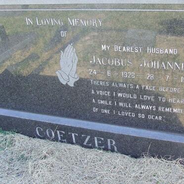 COETZER Jacobus Johannes 1928-1971