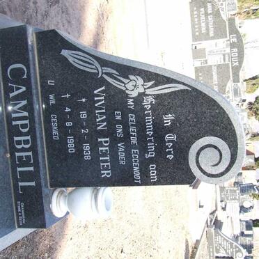 CAMPBELL Vivian Peter 1938-1980