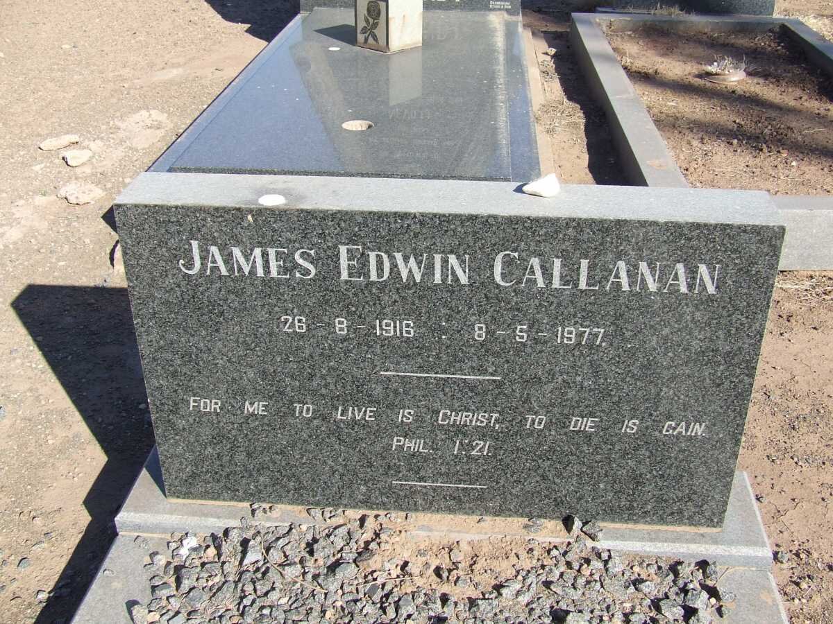 CALLANAN James Edwin 1916-1977