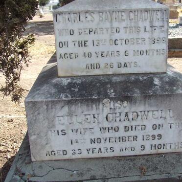 CHADWELL Charles Bayne -1898 &amp; Ellen -1899