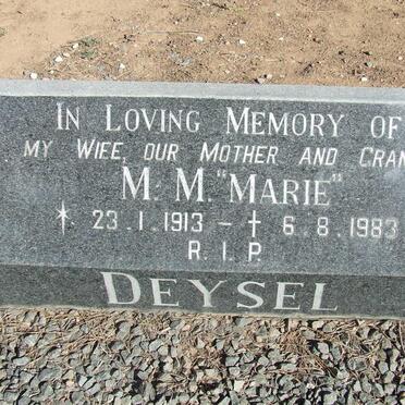 DEYSEL P.M. 1908-1987 &amp; M.M. 1913-1983