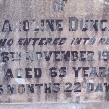 DUNCAN Caroline -1914