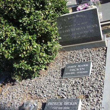 DICKEN Richard Bradley -1974 :: DICKEN Patrick 1954-2003 :: DICKEN John Mark 1956-2005