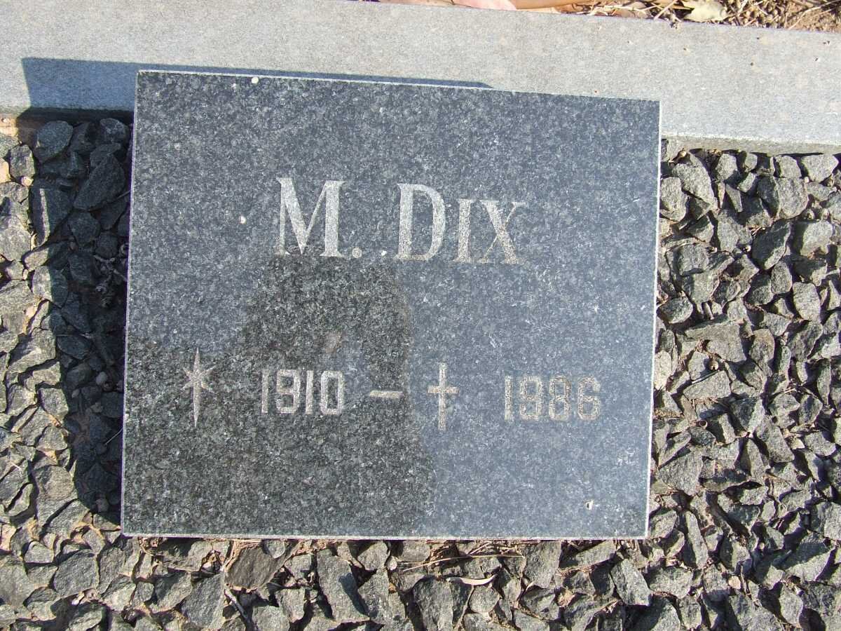 DIX M. 1910-1986