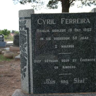 FERREIRA Cyril -1953