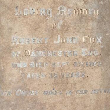 FOX Robert John -1902