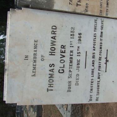 GLOVER Thomas Howard 1882-1966 &amp; Marcella -1936