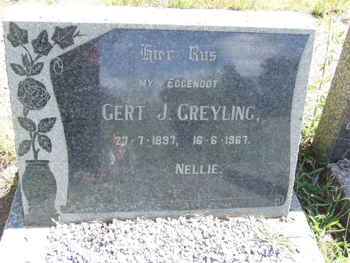 GREYLING Gert J. 1897-1967